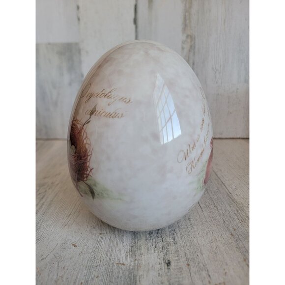 Ceramic Easter egg brown bunny home decor unique - Picture 3 of 8